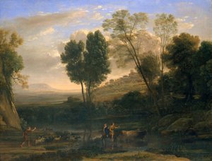 Wschód słońca, ok. 1646-47 autorstwa Claude Lorrain