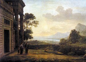 Wygnanie Hagar autorstwa Claude Lorrain