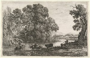 Pasterz (Le bouvier) autorstwa Claude Lorrain