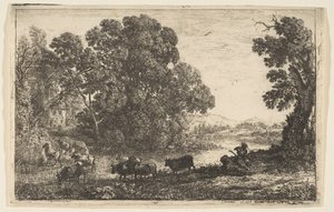 Pasterz, 1636. autorstwa Claude Lorrain
