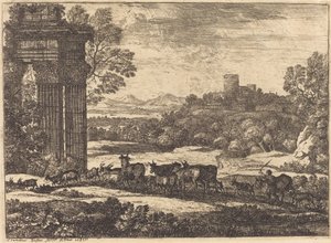 Stado powracające podczas sztormowej pogody autorstwa Claude Lorrain
