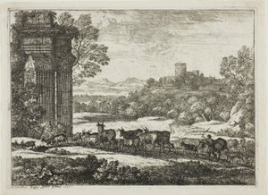 Stado powracające podczas sztormowej pogody autorstwa Claude Lorrain