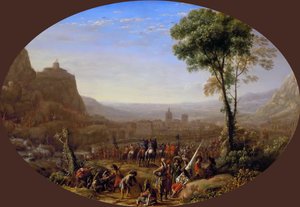 Przełęcz Suzy zdobyta przez Ludwika XIII w 1629, ok. 1631. autorstwa Claude Lorrain