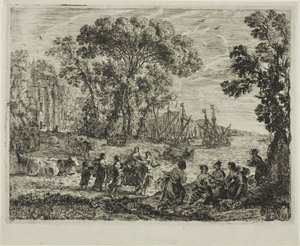 Gwałt Europy autorstwa Claude Lorrain