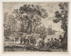 Gwałt Europy, 1634. autorstwa Claude Lorrain