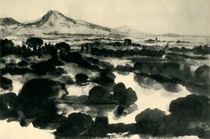 Tyber, Rzym, Włochy, ok. 1640, 1943. autorstwa Claude Lorrain