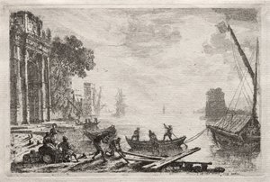 Zachód słońca autorstwa Claude Lorrain