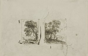 Dwa krajobrazy autorstwa Claude Lorrain