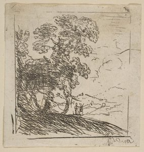 Prawe Drzewo Dwa Krajobrazy, ca. 1630. autorstwa Claude Lorrain