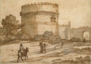 Grób Cecylii Metelli, 1669 autorstwa Claude Lorrain