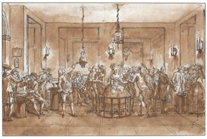 Eksperyment magnetyczny. autorstwa Claude Louis Desrais