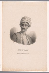 Portret młodego Greka Jeune Grec (tytuł na obiekcie) Etiudy (tytuł serii na obiekcie) autorstwa Claude Marie Dubufe