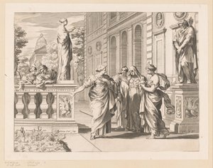 Alegoria na cześć Collegio Romano autorstwa Claude Mellan