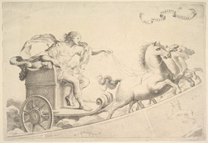 Alegoria na cześć Ludwika XIV. autorstwa Claude Mellan