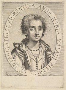 Anna Maria Vaiani, 1624-36. autorstwa Claude Mellan