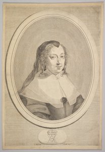 Anna Austriaczka, ca. 1645. autorstwa Claude Mellan