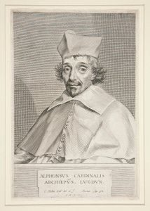 Kardynał Alphonse de Plessis de Richelieu (brat słynnego kardynała) autorstwa Claude Mellan