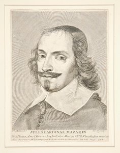 Kardynał Jules Mazarin (1602-1661) autorstwa Claude Mellan