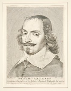 Kardynał Jules Mazarin (1602-1661) autorstwa Claude Mellan