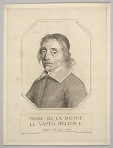 Francois de La Mothe Le Vayer, 1648. autorstwa Claude Mellan