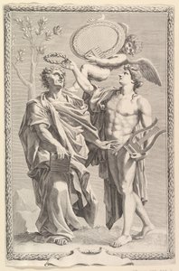 Frontyspis: Wergiliusz, Opera Publius Virgilii Maronis, 1641 autorstwa Claude Mellan