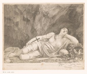 Święta Maria Magdalena w jaskini