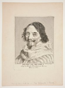 Henryk de Mesmes autorstwa Claude Mellan