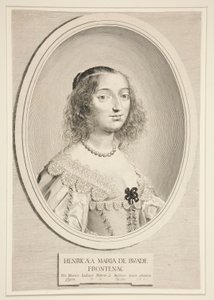 Henriette-Marie Montmort de Buade-Frontenac autorstwa Claude Mellan