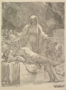 Lamentacja, 1683. autorstwa Claude Mellan