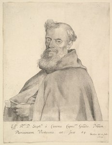 Ojciec Stefan z Ceseny, 1674. autorstwa Claude Mellan