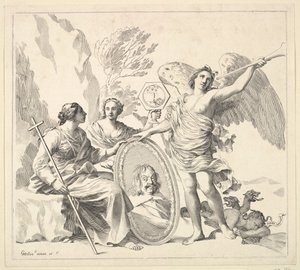 Louis-Emmanuel de Valois, hrabia Alais i książę Angoulême, XVII wiek. autorstwa Claude Mellan