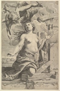 Męczeństwo św. Katarzyny, 1625. autorstwa Claude Mellan