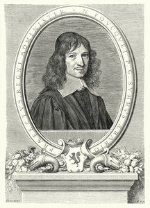 Nicolas Fouquet, nadinspektor finansów we Francji za Ludwika XIV (grafika) autorstwa Claude Mellan