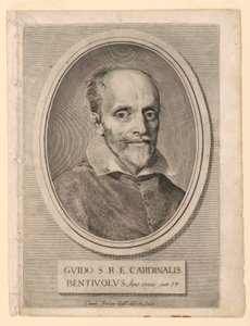 Portret kardynała Guido Bentivoglio autorstwa Claude Mellan