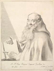 Portret ojca Yvesa, 1677. autorstwa Claude Mellan