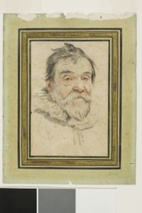 Portret brodatego starca autorstwa Claude Mellan