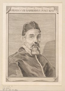 Portret van Urban VIII autorstwa Claude Mellan