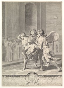 Św. Piotr Nolasque, 1627. autorstwa Claude Mellan