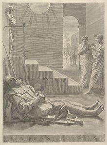 Św. Alexis, 1649. autorstwa Claude Mellan