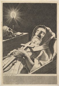 św. Franciszka a Paulo. autorstwa Claude Mellan