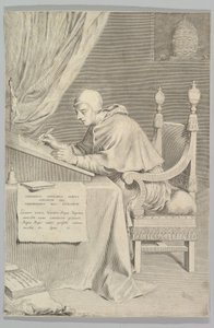 św. Grzegorza, 1681 r. autorstwa Claude Mellan
