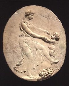 Bachantka i niemowlę Satyr