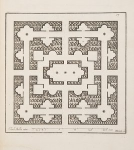 Projekt dla Parter, z Theater des Plans et Jardinages, wyd. 1652 (rycina) autorstwa Claude Mollet