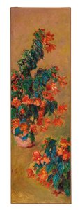 Doniczkowe czerwone azalie, 1883 autorstwa Claude Monet