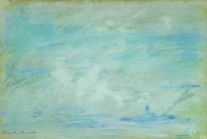 Łódź na Tamizie, efekt zamglenia; Łódź na Tamizie, efekt mgły, 1901 autorstwa Claude Monet