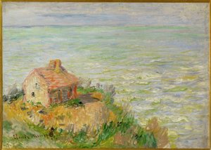 Kabina celna, efekt popołudniowy autorstwa Claude Monet