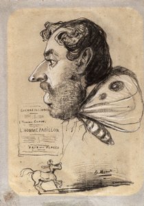 Karykatura Julesa Didiera („Butterfly Man”) autorstwa Claude Monet