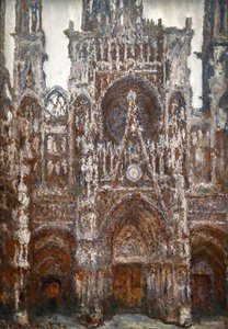 Katedra w Rouen, widok portalu, Brown Harmony autorstwa Claude Monet