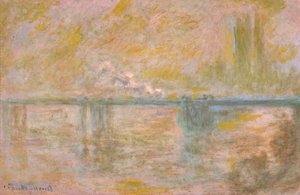 Charing-Cross Bridge w Londynie, ok. 1902 (olej na płótnie) autorstwa Claude Monet