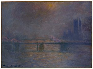Charing Cross Bridge, Tamiza, 1900-03 autorstwa Claude Monet